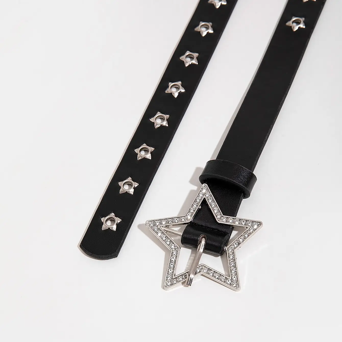 Black Rivet Star Belt for Women Korean Style — feature 10
