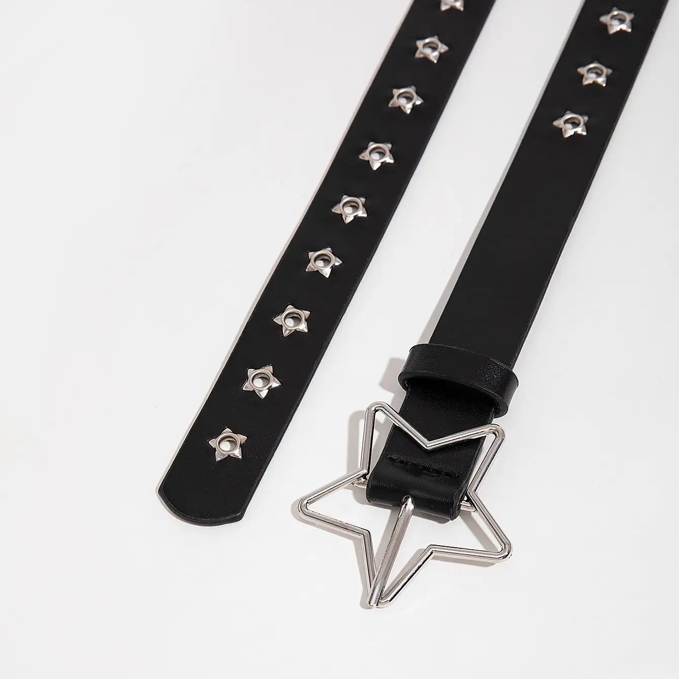 Black Rivet Star Belt for Women Korean Style — feature 11