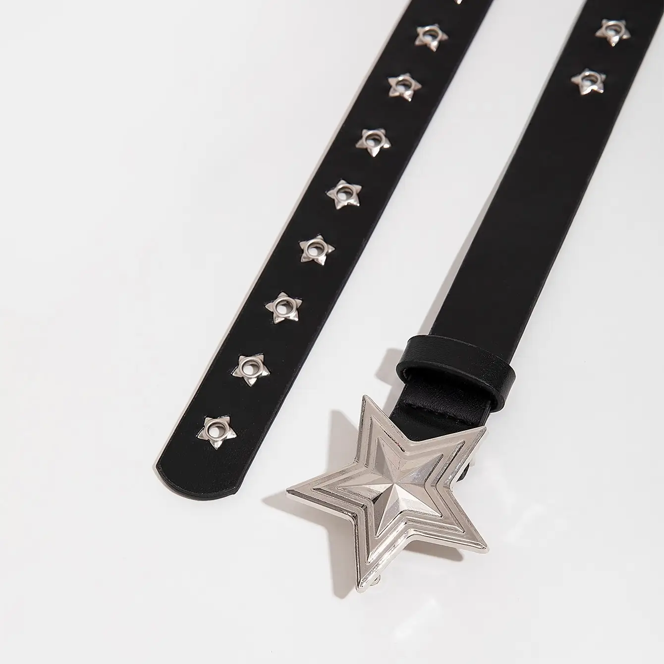 Black Rivet Star Belt for Women Korean Style — feature 12