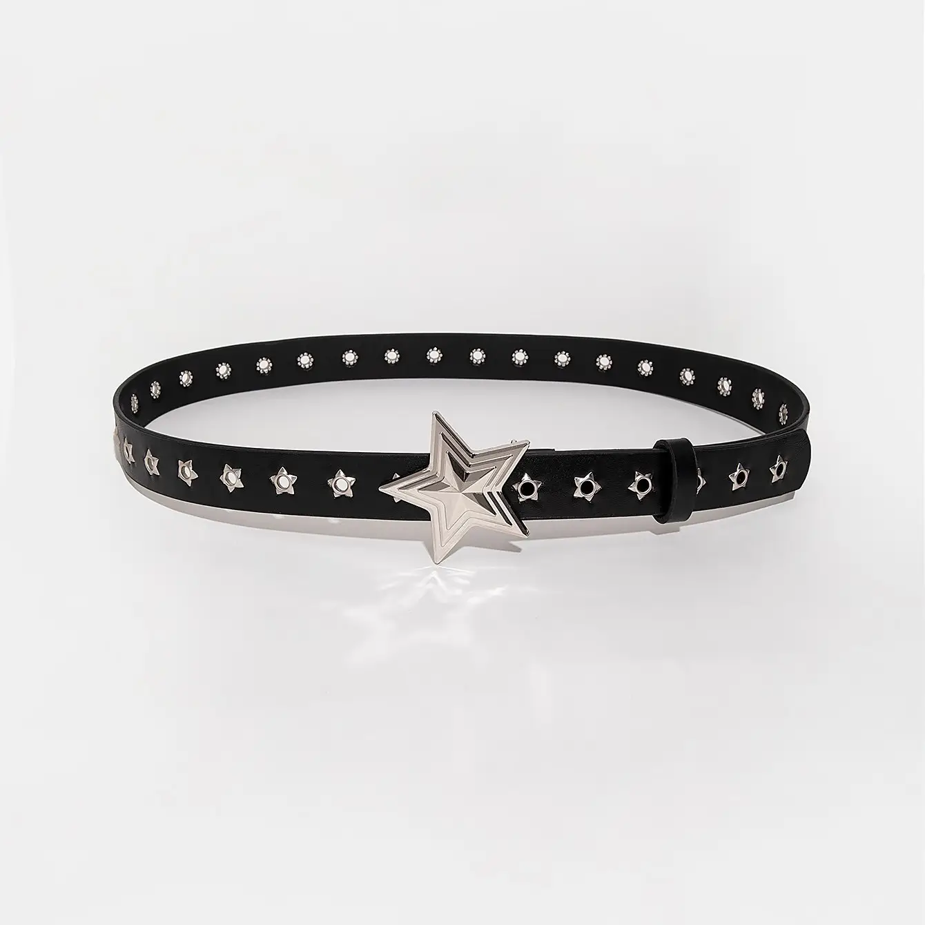 Black Rivet Star Belt for Women Korean Style — feature 13