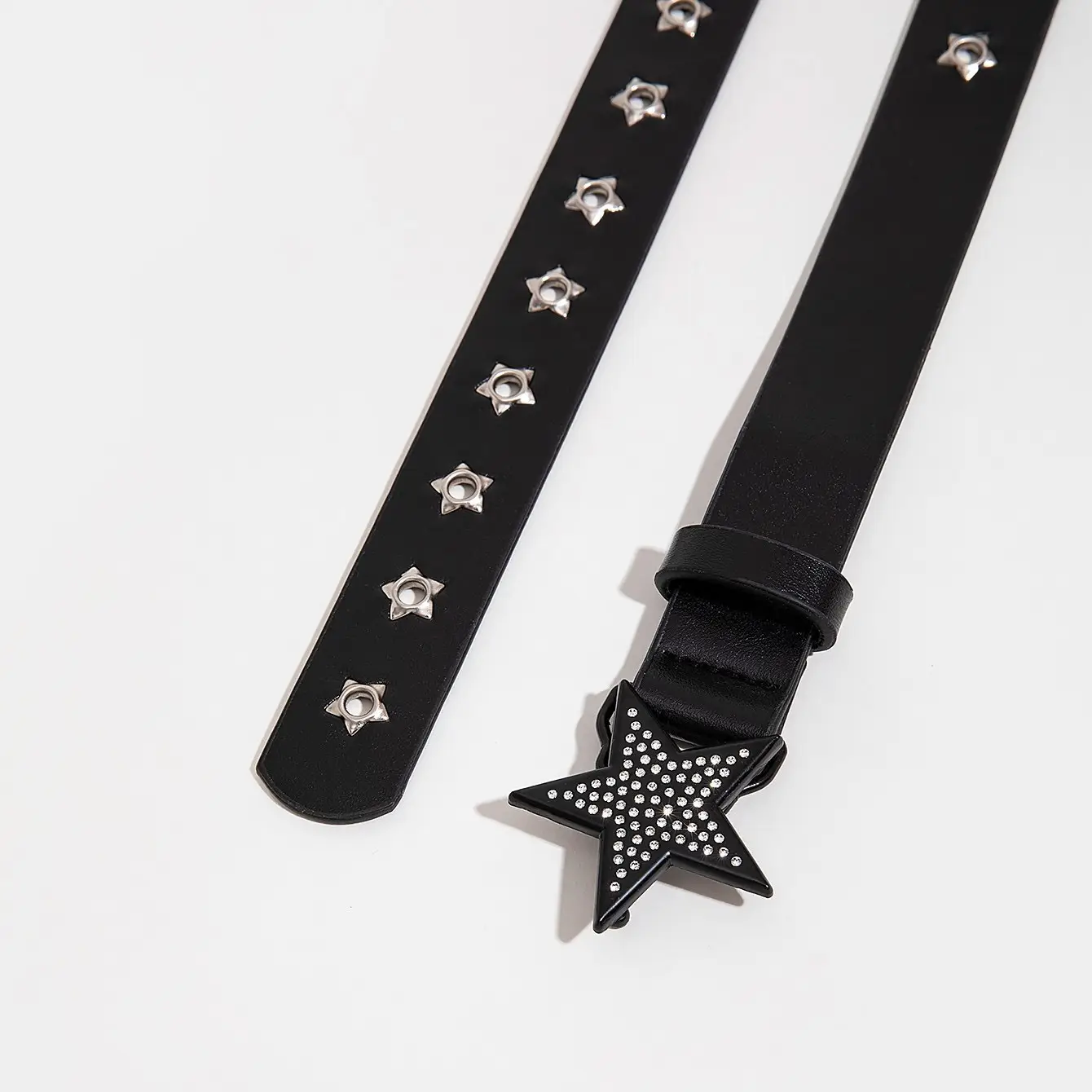 Black Rivet Star Belt for Women Korean Style — feature 8