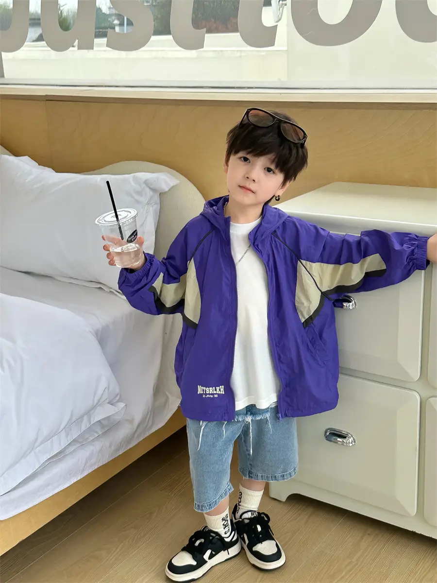 Brown Cotton Boys Summer Shirt & Shorts Set