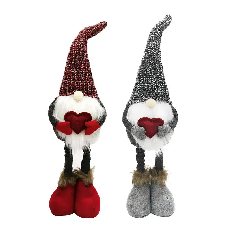 Nordic Knitted Gnome Doll Set for Christmas Decor - Image 7