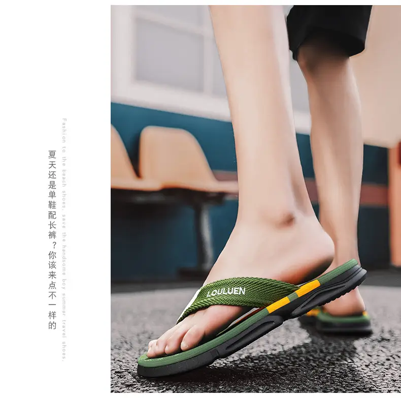 2025 summer men's flip-flops men's high-end anti-slip slippers men's rubber casual sandals for foreign trade — feature 18