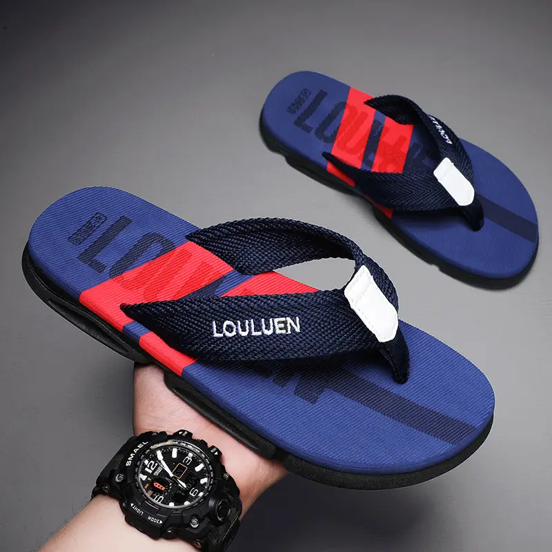 2025 summer men's flip-flops men's high-end anti-slip slippers men's rubber casual sandals for foreign trade
