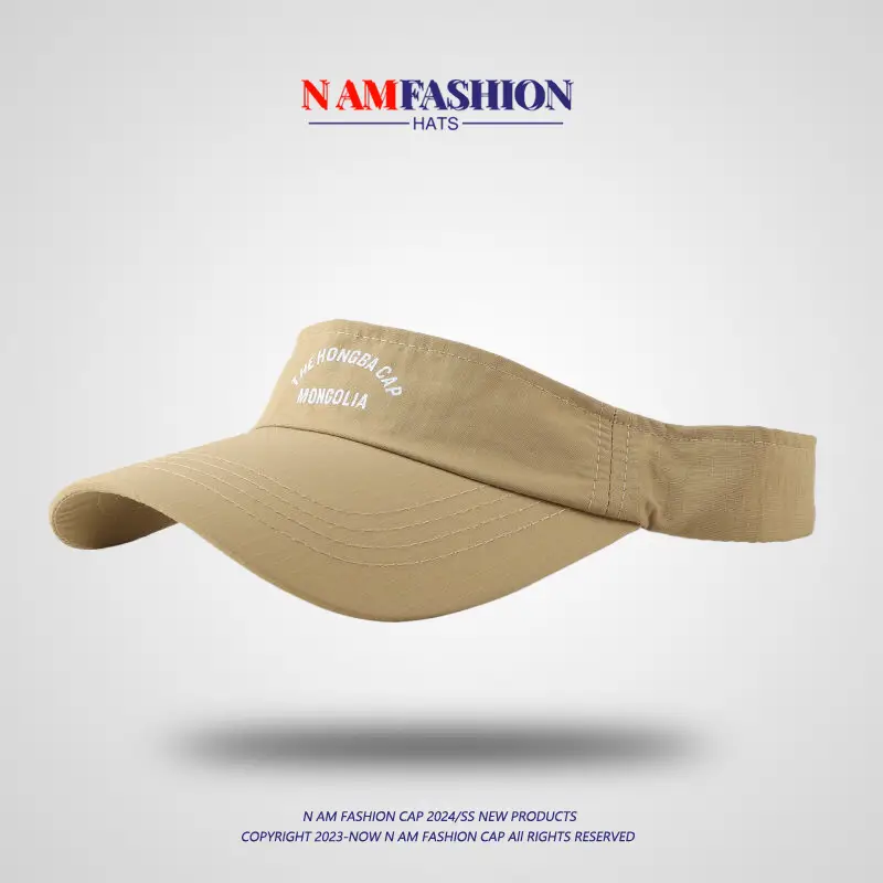 Men UV Sunglasses Red Visor Cap with Brand Logo - Image 2