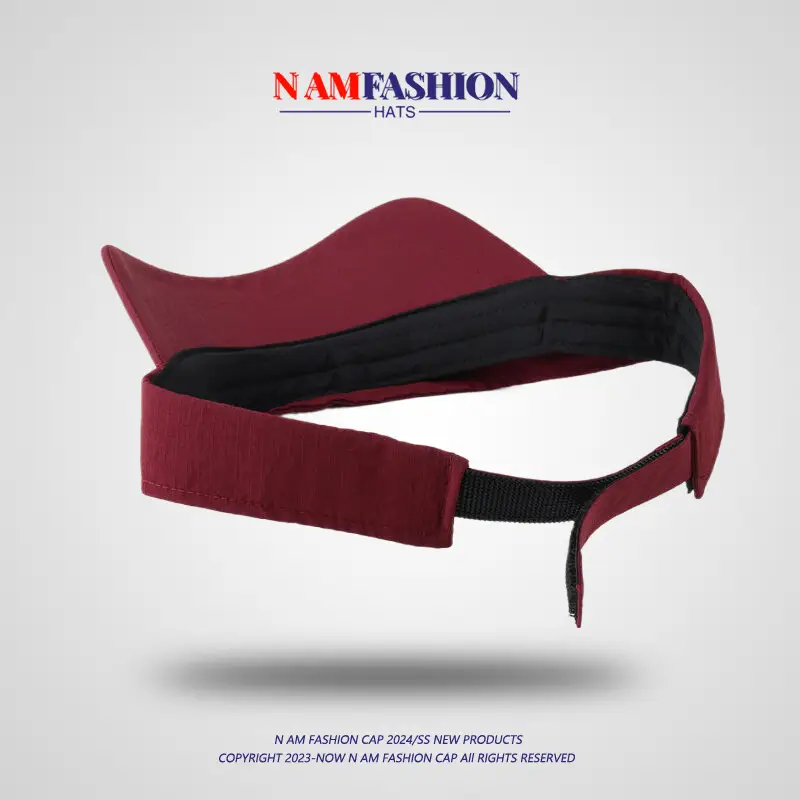 Men UV Sunglasses Red Visor Cap with Brand Logo - Image 7