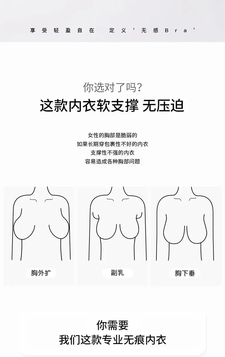 Super Steady Strapless Underwear Women's Sweat-Resistant Anti-Walking Bra — feature 9
