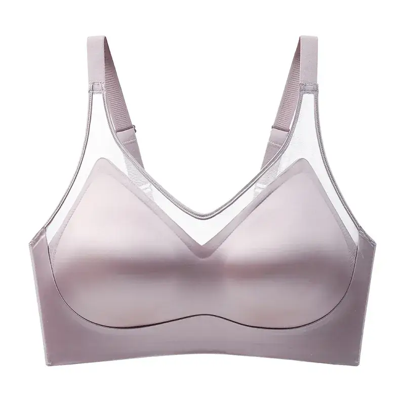 Traceless Push-Up Bra Satin Mulberry Silk - Image 9