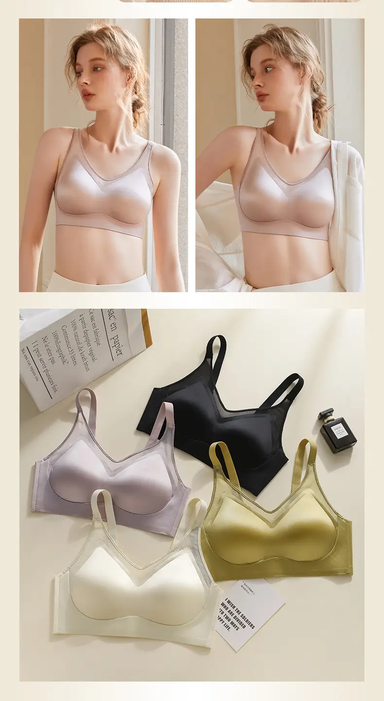 Traceless Push-Up Bra Satin Mulberry Silk — feature 21