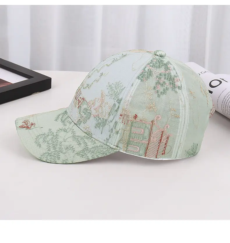 New Chinese Style Embroidered Baseball Cap for Women — feature 35