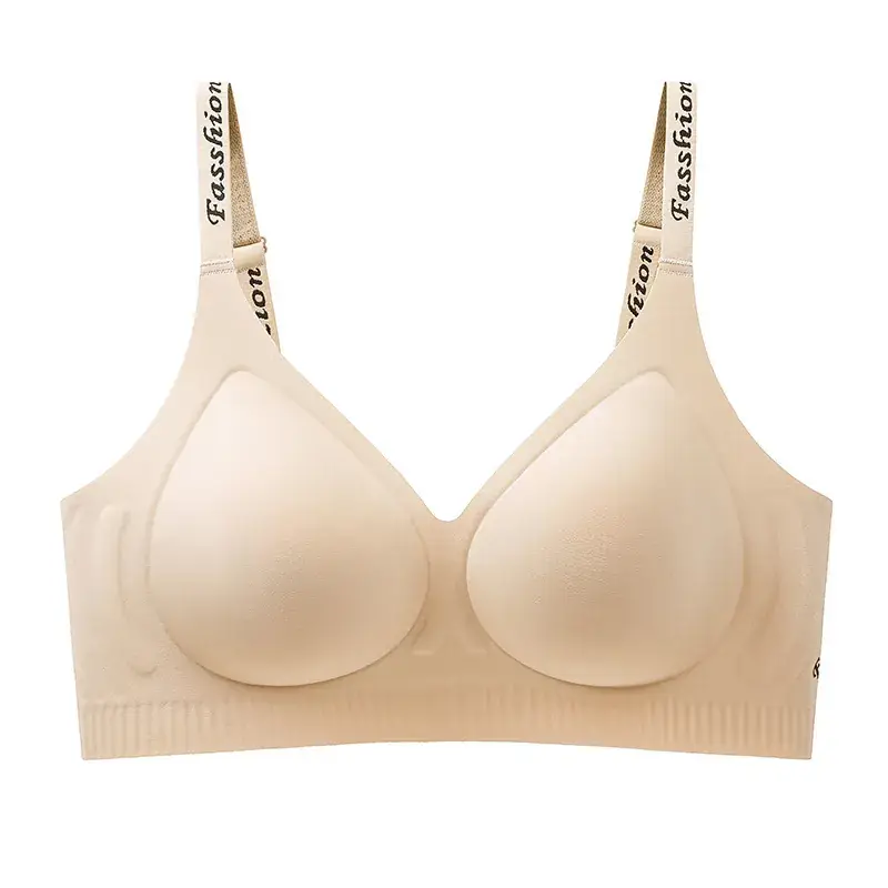 Women's Fixed Cup Soft Support Underwear Beige - Image 9