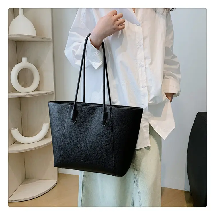 Large Capacity Vintage Bucket Bag 2024 Solid Color — feature 18