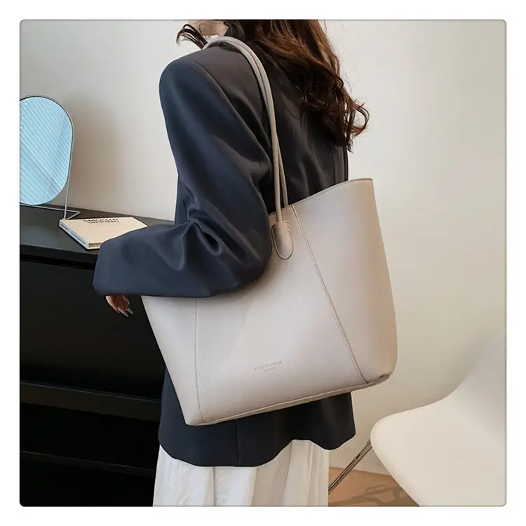 Large Capacity Vintage Bucket Bag 2024 Solid Color — feature 25