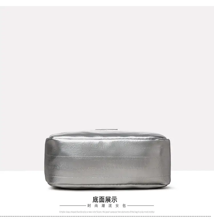 Black Glossy Crossbody Bag with Zigzag Strap — feature 23