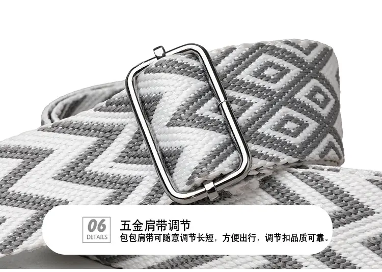 Black Glossy Crossbody Bag with Zigzag Strap — feature 27