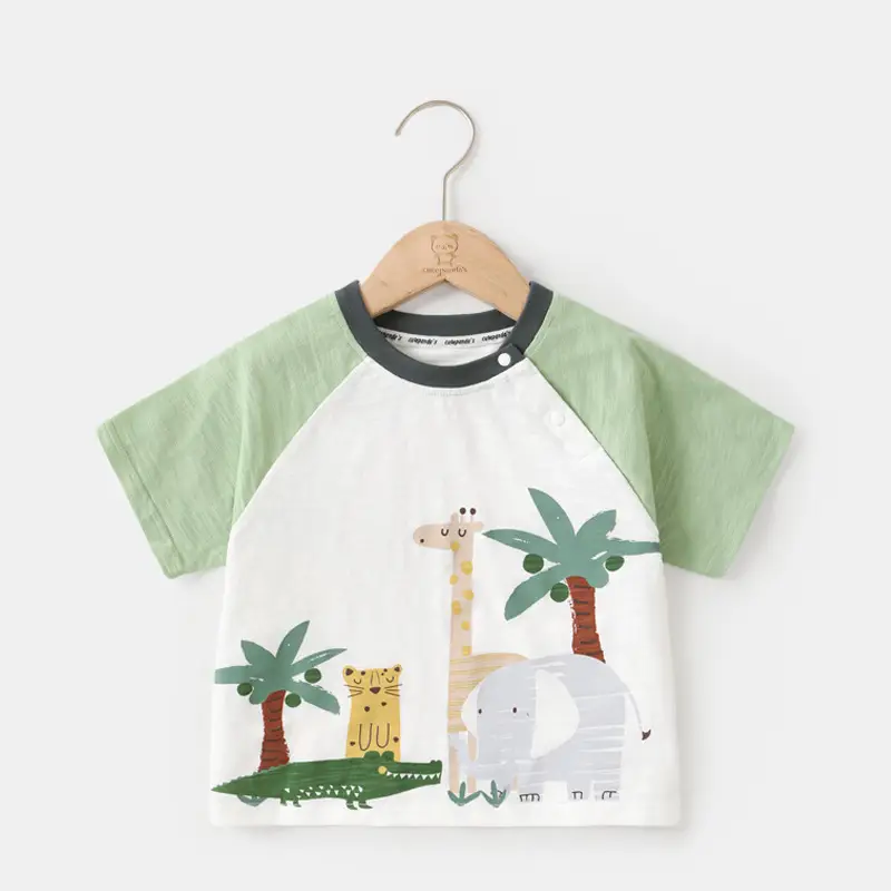 Baby T-shirt Panda Print Cotton Summer Wear
