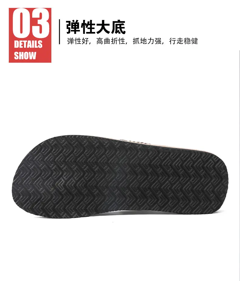 New Summer Men's Flip Flops Korean-style Trendy Outfit Beach Sandals Anti-slip Wear-resistant Flip Flops — feature 4