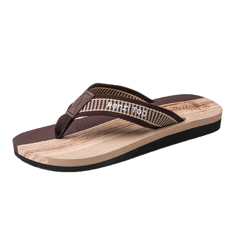 New Summer Men's Flip Flops Korean-style Trendy Outfit Beach Sandals Anti-slip Wear-resistant Flip Flops - Image 3