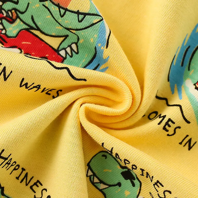 Malwee Boys T-Shirt Yellow Summer Casual Print — feature 5