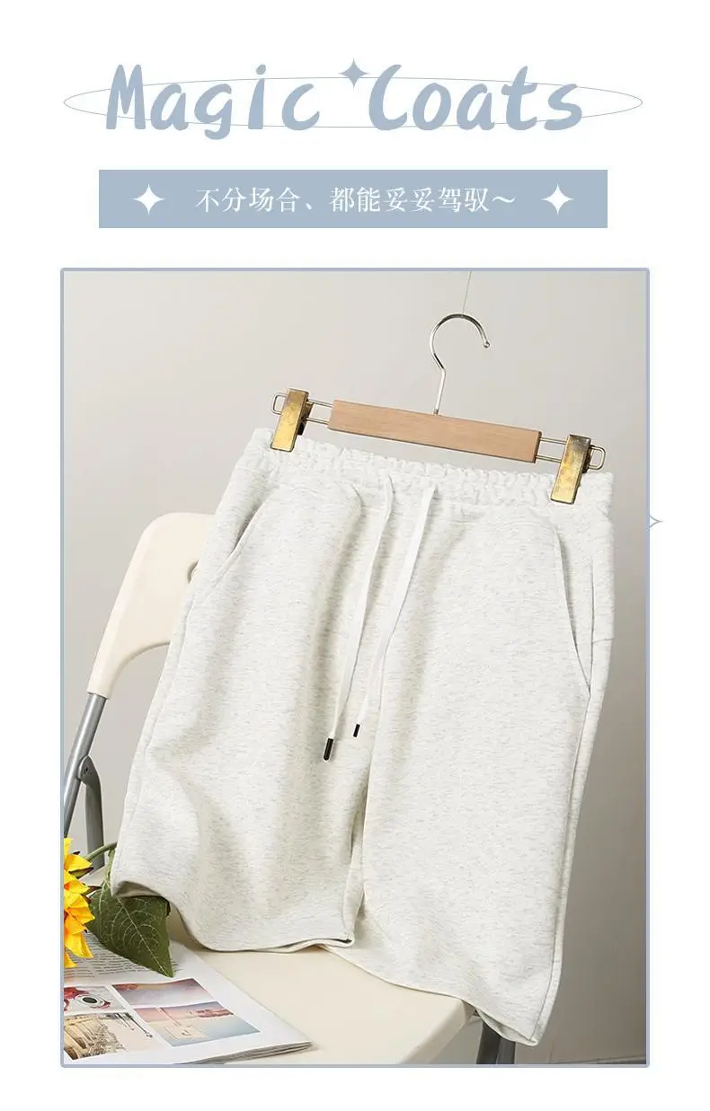 Summer Cotton Blend Plus Size Shorts — feature 3