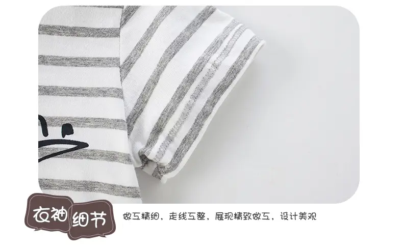 Malwee Boys Striped T-Shirt Summer Roarrr Design — feature 9
