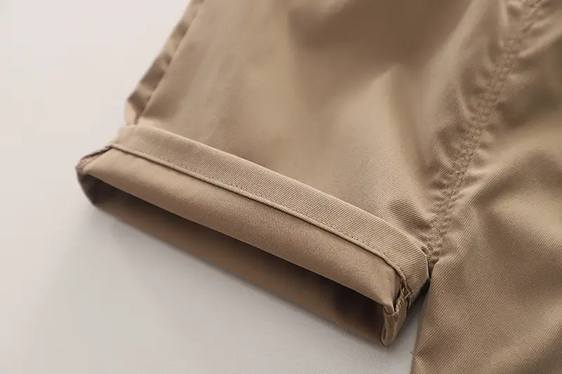 Children Cotton T-Shirt Shorts Set White Yellow Brown — feature 12