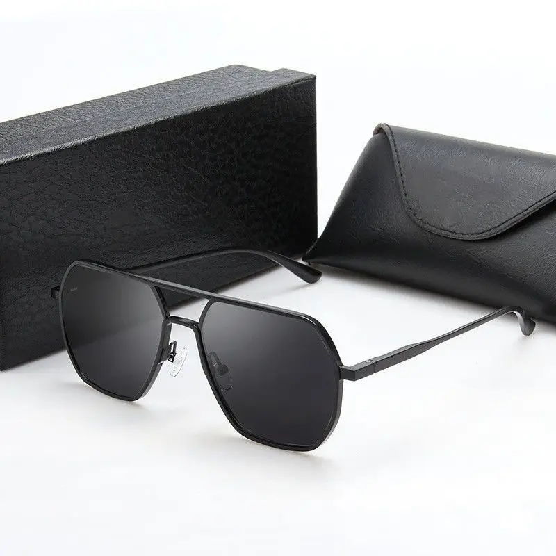 Men's Polarizer Sunglasses UV Protection Black - Image 8