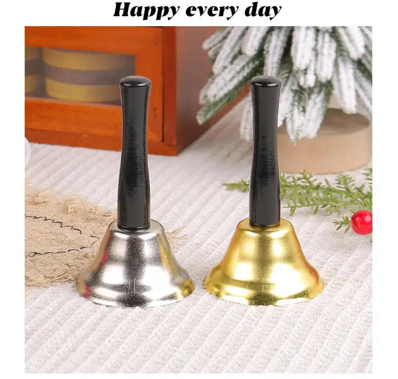 Christmas Hand Bell Gold Silver 49g — feature 1