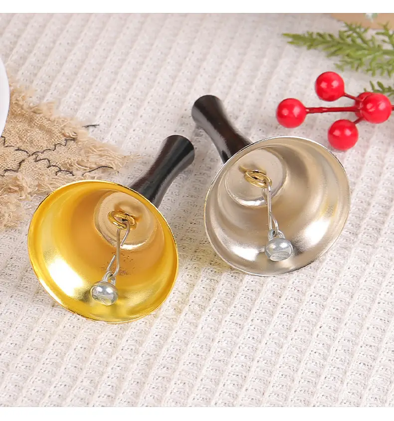 Christmas Hand Bell Gold Silver 49g — feature 5