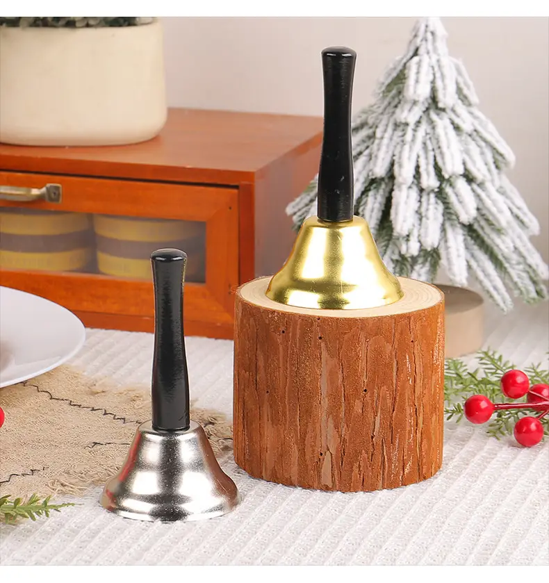 Christmas Hand Bell Gold Silver 49g — feature 6