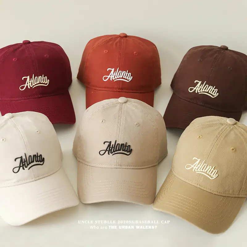 Men Women Pure Cotton Korean Style Baseball Cap Blue — feature 10
