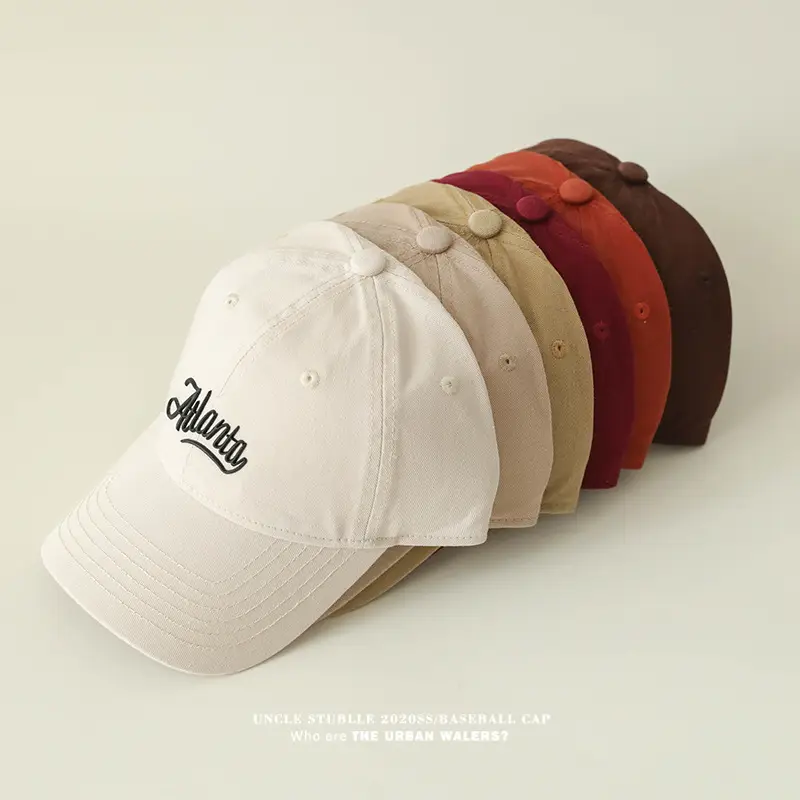 Men Women Pure Cotton Korean Style Baseball Cap Blue — feature 2