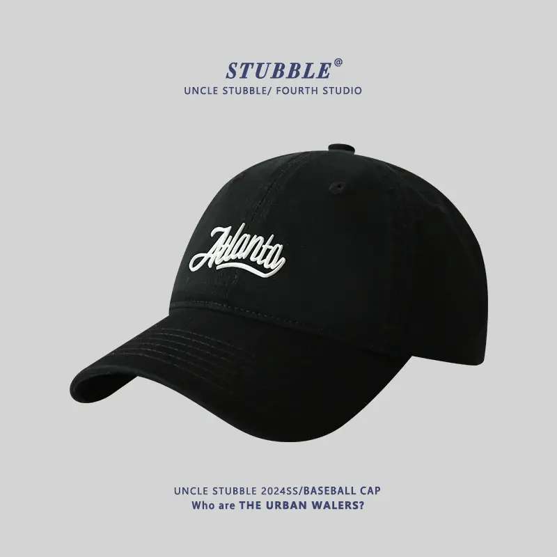 Men Women Pure Cotton Korean Style Baseball Cap Blue - Image 16