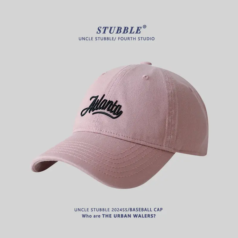 Men Women Pure Cotton Korean Style Baseball Cap Blue - Image 4