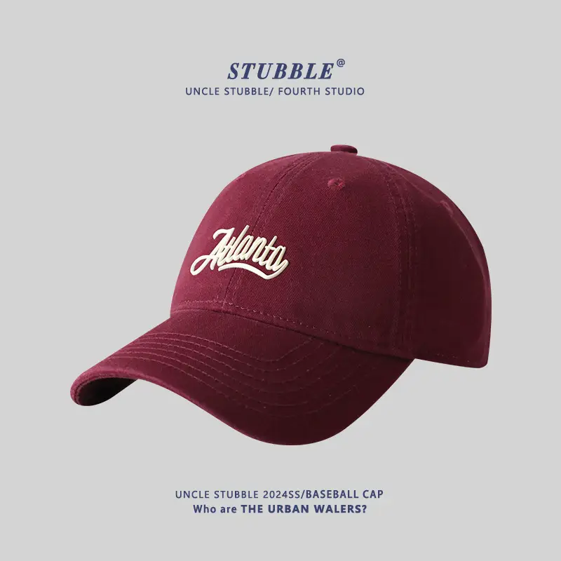 Men Women Pure Cotton Korean Style Baseball Cap Blue - Image 6