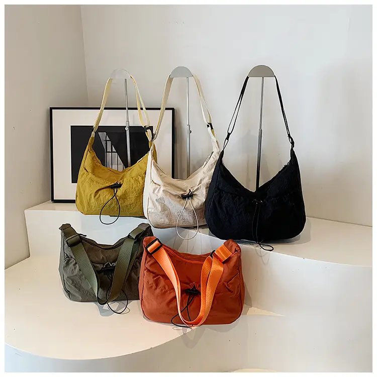 Black Nylon Shoulder Bag Women 2024 Casual Large Capacity - Image 6