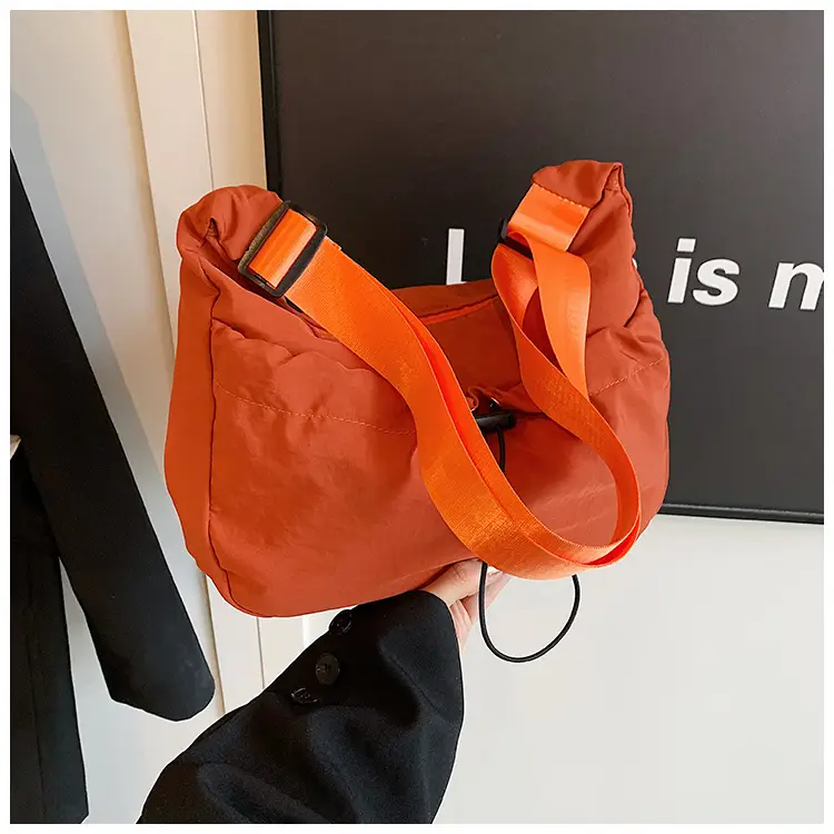 Black Nylon Shoulder Bag Women 2024 Casual Large Capacity - Image 7