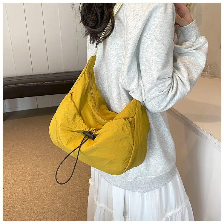 Black Nylon Shoulder Bag Women 2024 Casual Large Capacity - Image 8