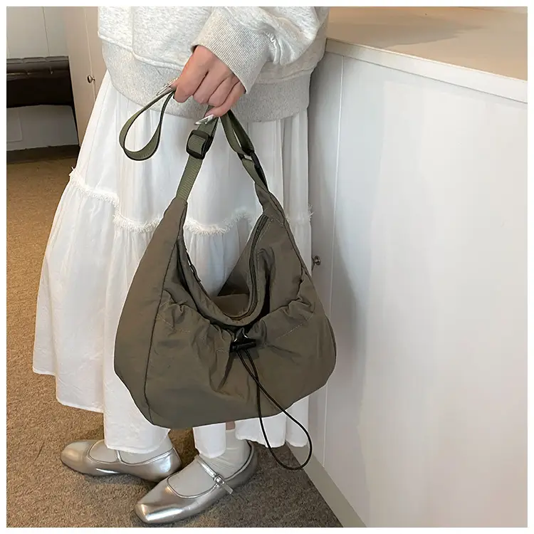 Black Nylon Shoulder Bag Women 2024 Casual Large Capacity — feature 12