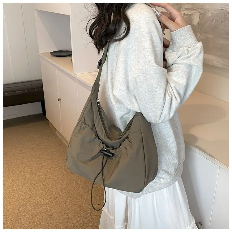 Black Nylon Shoulder Bag Women 2024 Casual Large Capacity — feature 13