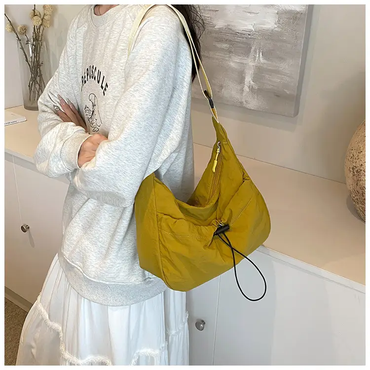 Black Nylon Shoulder Bag Women 2024 Casual Large Capacity — feature 15