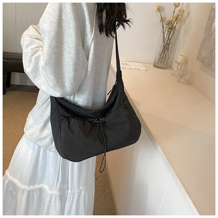 Black Nylon Shoulder Bag Women 2024 Casual Large Capacity — feature 22