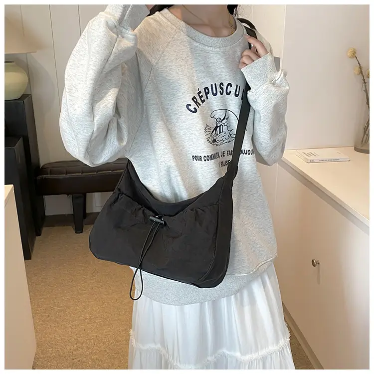 Black Nylon Shoulder Bag Women 2024 Casual Large Capacity — feature 23