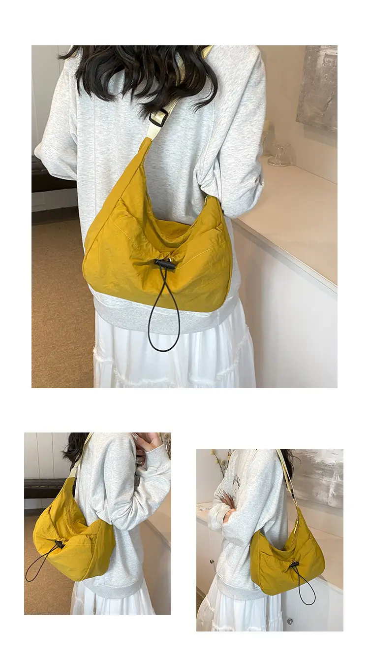 Black Nylon Shoulder Bag Women 2024 Casual Large Capacity — feature 26