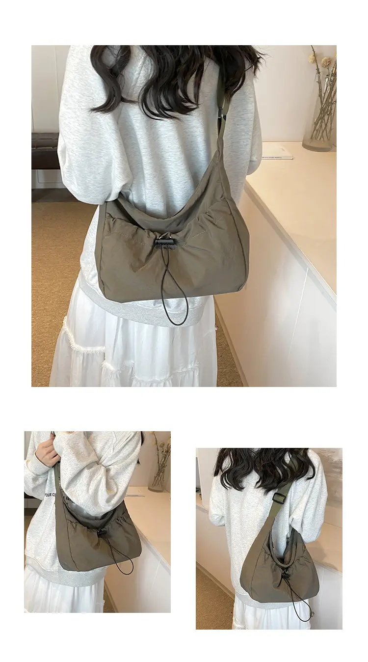 Black Nylon Shoulder Bag Women 2024 Casual Large Capacity — feature 27