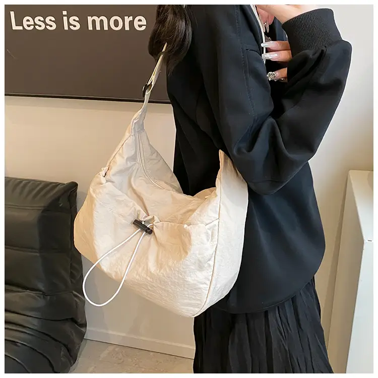 Black Nylon Shoulder Bag Women 2024 Casual Large Capacity — feature 9