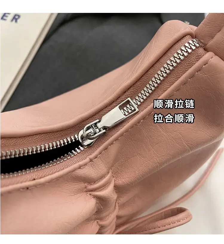 Pink Soft PU Shoulder Bag with Bow Design — feature 14