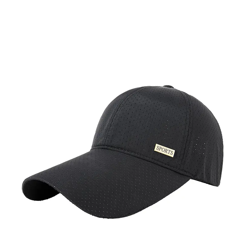 Men's White Mesh Baseball Cap with Long Bristle Sunshade - Image 12