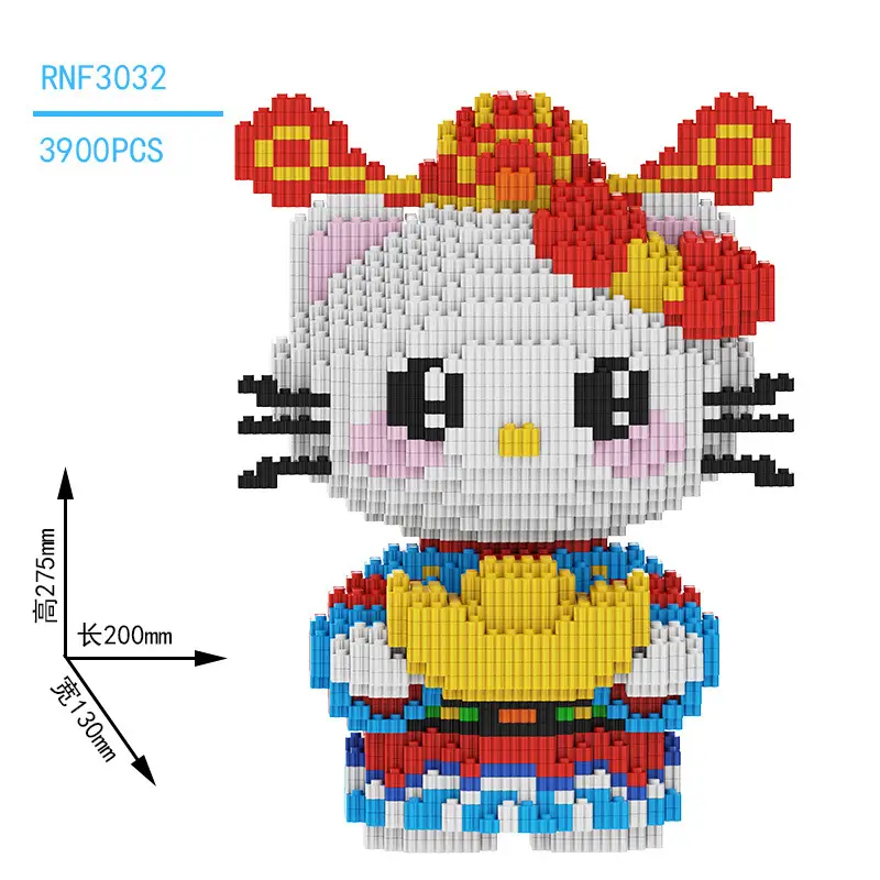 Small Particle Building Blocks Children's Summer Toys Night Market Stall Stitch Building Blocks 2024 New Model Girls' Series Building Blocks